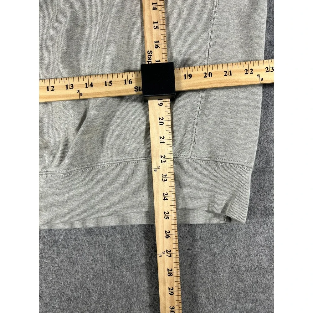 Polo Ralph Lauren Sweatshirt Men M Gray Pony Fleece Pullover Crewneck Minimalist